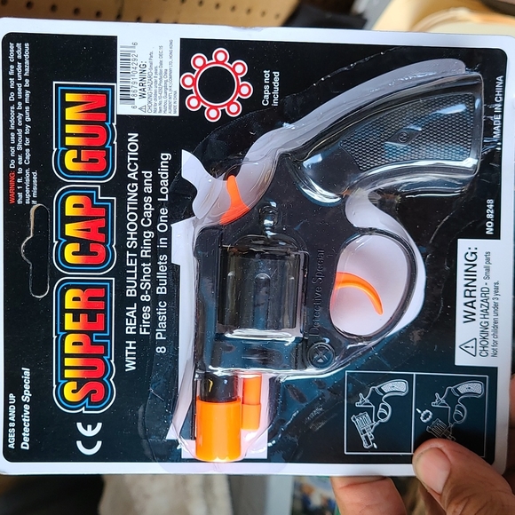 Cap Gun Refills 8 Shot Ring Cap Gun Police Series Pistol Revolver Brown M11 M9 Toy Revolver Toy Gun